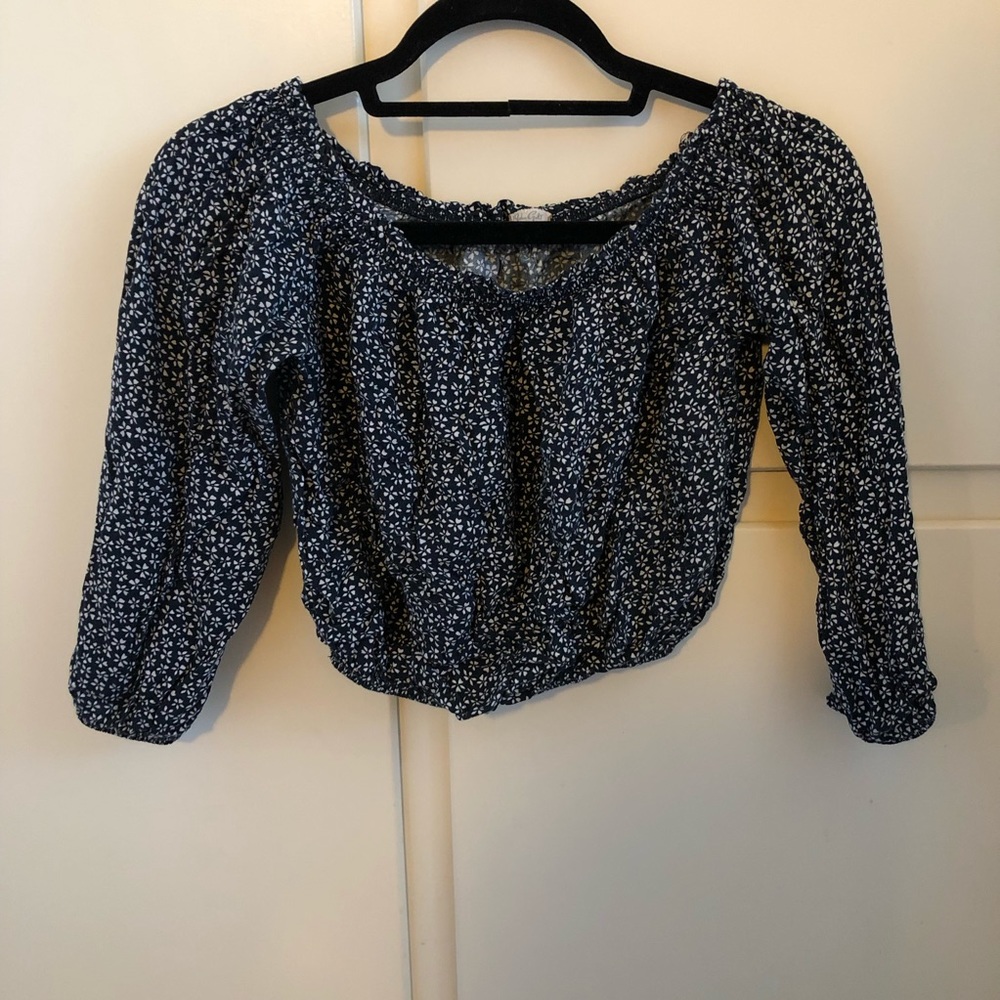 Off Shoulder Crop Top